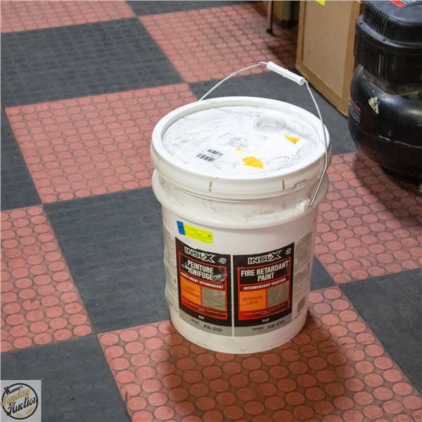 INSLX 5 GALLON INTERIOR LATEX FIRE RETARDANT WHITE
