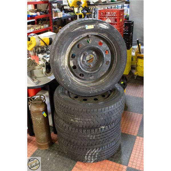 SET OF 4 ALL WEATHER 225/65R17 TIRES BOLT PATTERN