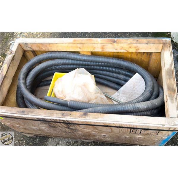 CRATE OF HIGH VOLTAGE ELECTRICAL CABLES
