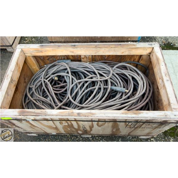 CRATE OF WELDING CABLES