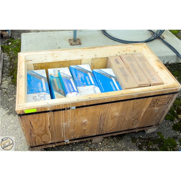 CRATE OF LINCOLN ELECTRIC ELECTRODES