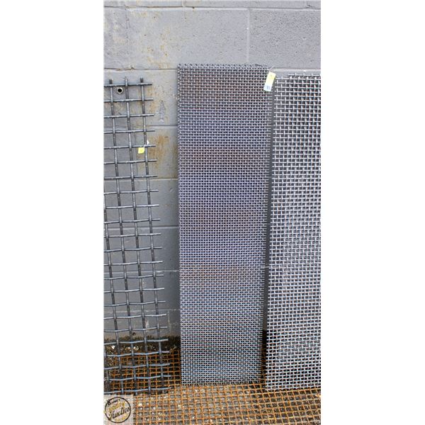 SET OF THREE 49" X 13" HIGH CARBON STEEL SCREENS