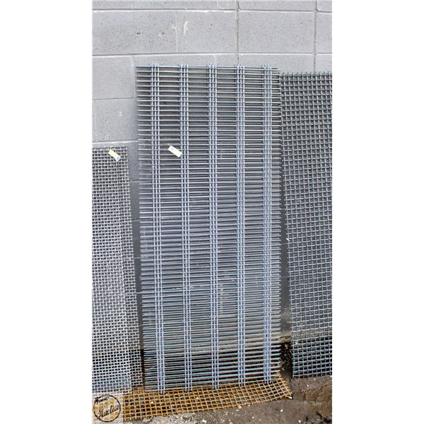 SET OF THREE 64" X 28" HIGH CARBON STEEL SCREENS