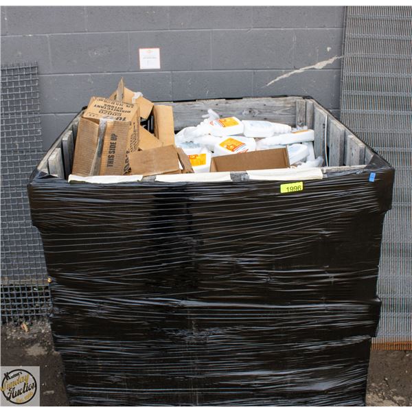 CRATE LOT OF GONZO CLEANER-MANY BOTTLES ARE EMPTY