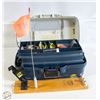 Image 1 : SMALL TACKLE BOX WITH BUNDLE OF HOOKS