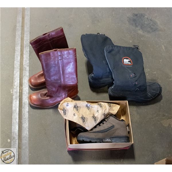 HI-TEC MENS SZ 10.5 BOOTS + CRAZY CATS MENS SZ 11-