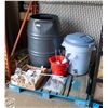 Image 1 : PALLET OF WINE MAKING SUPPLIES ALL TOGETHER