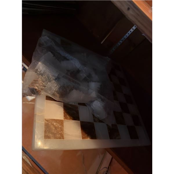 Chessboard with pieces