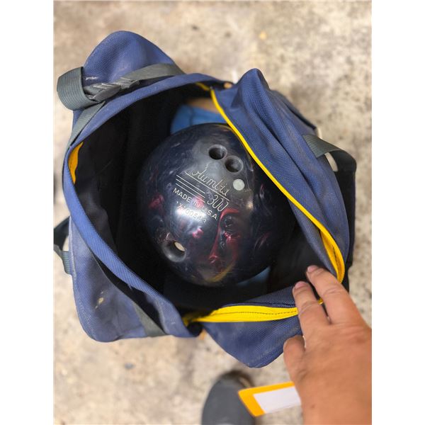 Bowling ball with case
