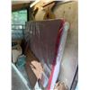 Image 1 : Oak pool table with cues felt balls rack, etc.