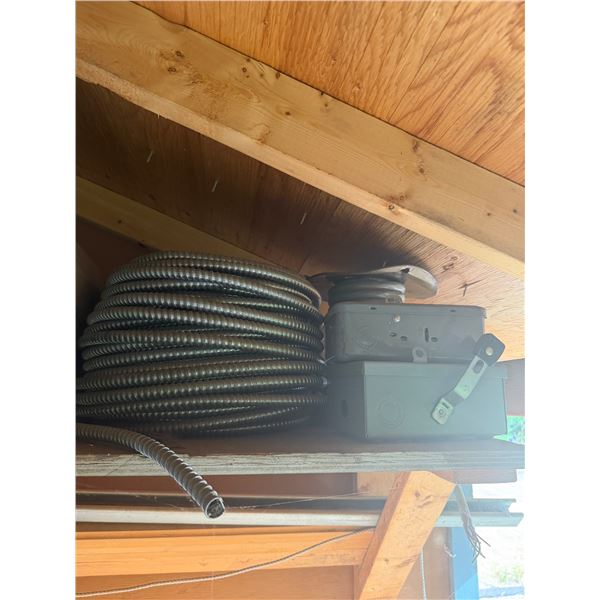 Electric wire and boxes