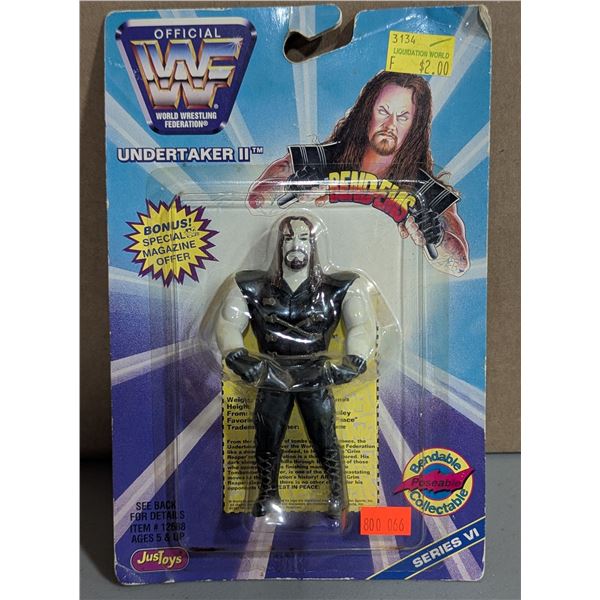 JusToys World Wrestling Federation Undertaker II Bend-Ems Poseable Figure
