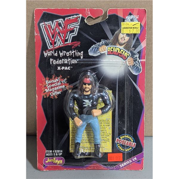 JusToys World Wrestling Federation X-Pac Bend-Ems Poseable Figure