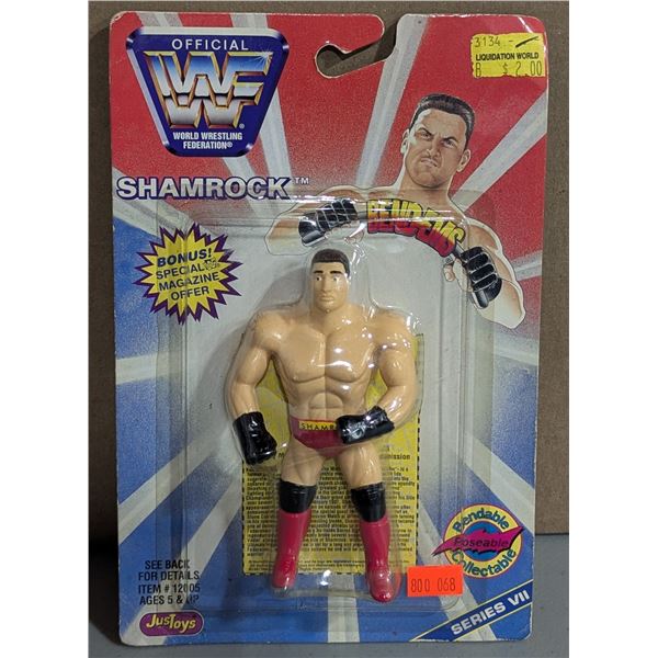 JusToys World Wrestling Federation Shamrock Bend-Ems Poseable Figure