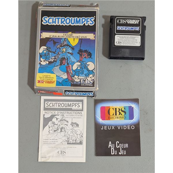 ColecoVision Schtroumpfs/Smurfs Video Game Cartridge (French Edition)