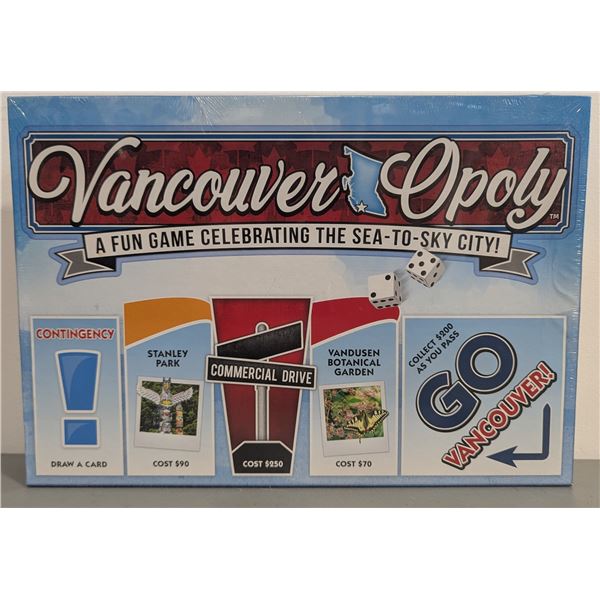 Vancouver-Opoly Fun Game Celebrating The Sea-To-Sky City!