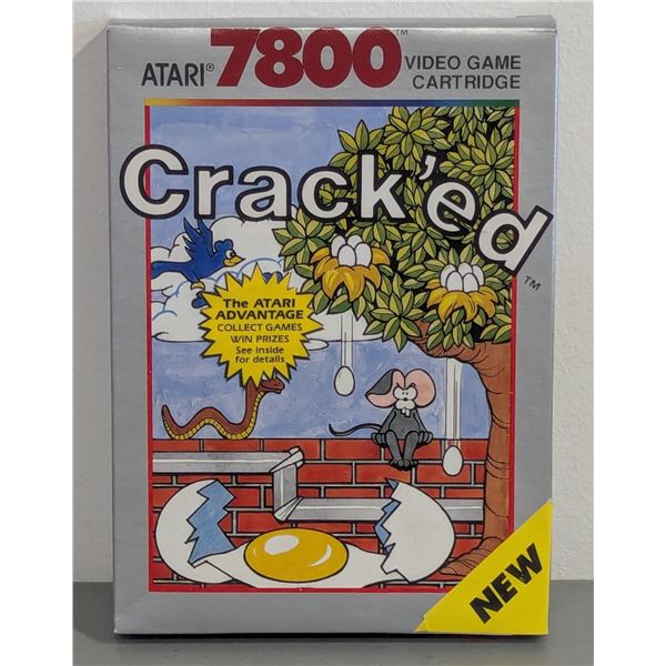 Atari 7800 Crack'ed Video Game Cartridge