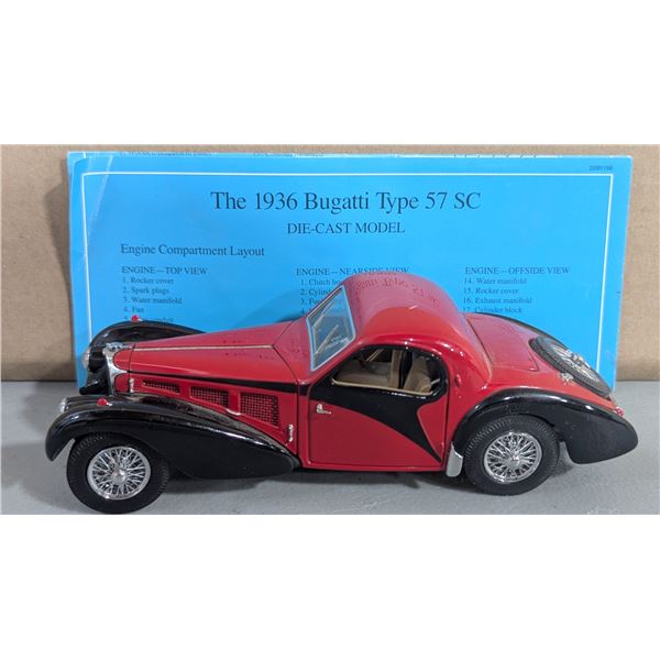 The 1936 Bugatti Type 57 SC Diecast Model