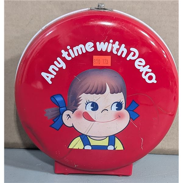 Tin Fujiya Anytime With Peko/Poko Candy Carrier