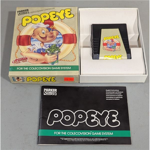 Colecovision Parker Brothers Popeye Game Cartridge