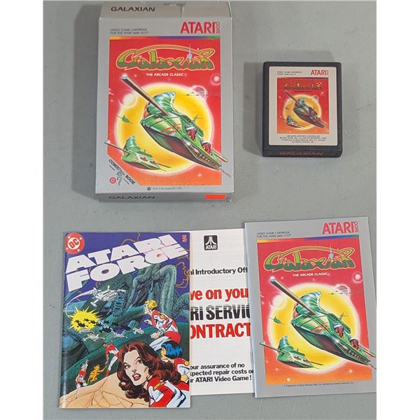 Atari 2600 Galaxian Game Cartridge w/ DC Comic