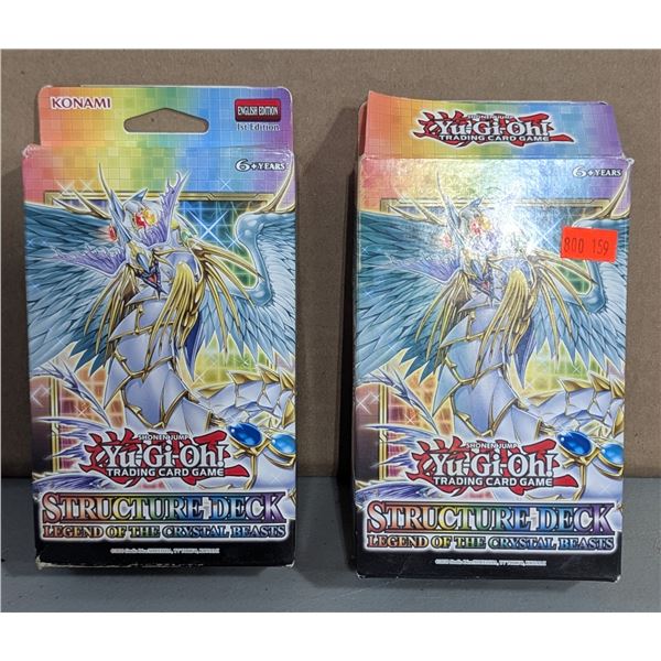 2 Yu-Gi-Oh Legend of The Crystal Beasts Structure Decks