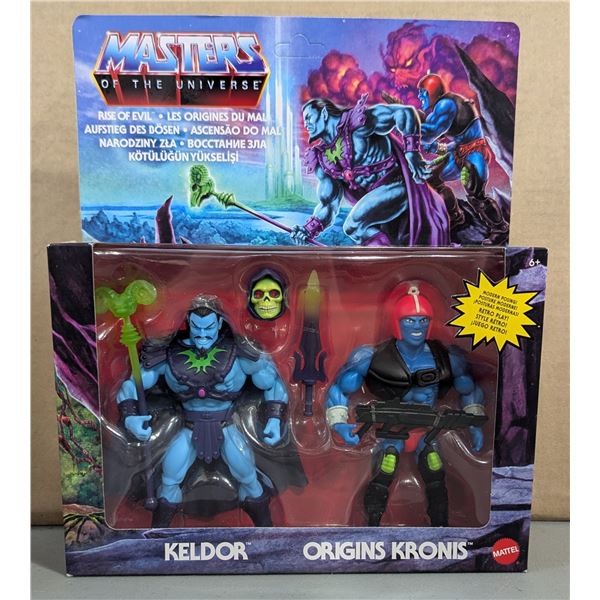 Sealed Mattel Masters of The Universe Rise of Evil Keldor & Origins Kronis 2-Figure Set