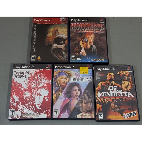Lot of PlayStation 2 Games w/ Resident Evil: Dead Aim, Final Fantasy X-2, Twisted Metal Black, & Mor