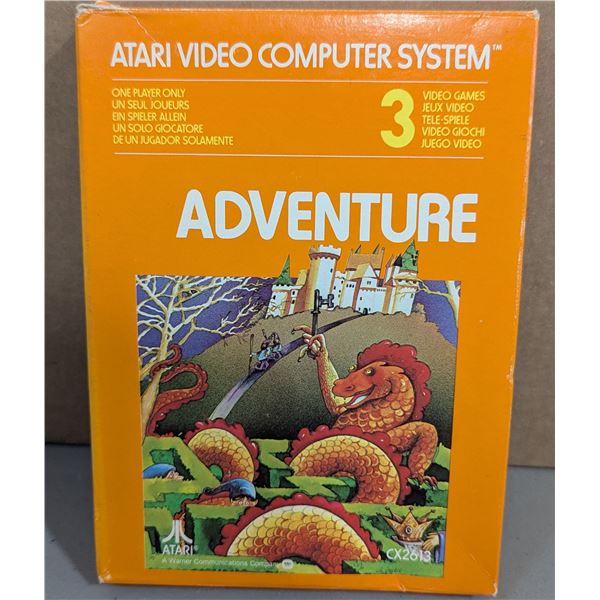 Atari Video Computer System Adventure Game Cartridge