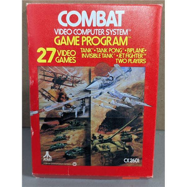 Atari Video Computer System Combat Game Program Cartridge (27 2-Player Games)