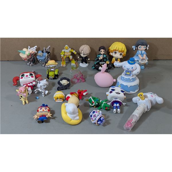 Lot of Assorted Toys w/ Demon Slayer, Five Nights at Freddy's, & More