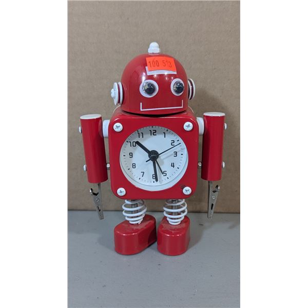 Metal Robot Clock