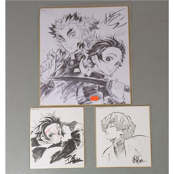 3 Demon Slayer (Kimetsu no Yaiba) Sketch Prints