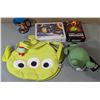 Image 1 : Lot of Toys & Games w/ Jigsaw Puzzle, Happy Little Dinosaurs Game, Toy Story Bag, & More