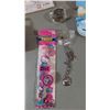 Image 7 : Lot of Plush Toys & Hello Kitty Collectibles w/ Wireless Light-Up Headphones, Crocheted Donut, & Mor