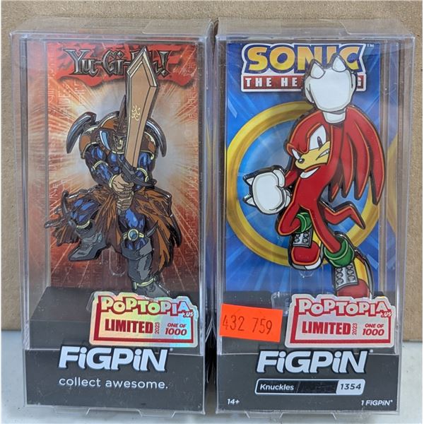 Figpin Pins: Sonic the Hedgehog: Knuckles and YU-GI-OH: Flame Swordsman