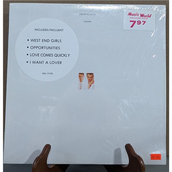 Pet Shop Boys Please Vinyl Record