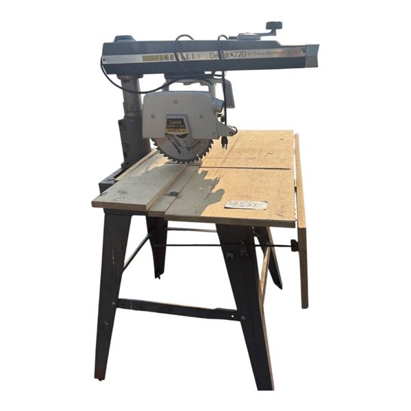 Dewalt 770 Radial Arm Saw 10 Inch Blade