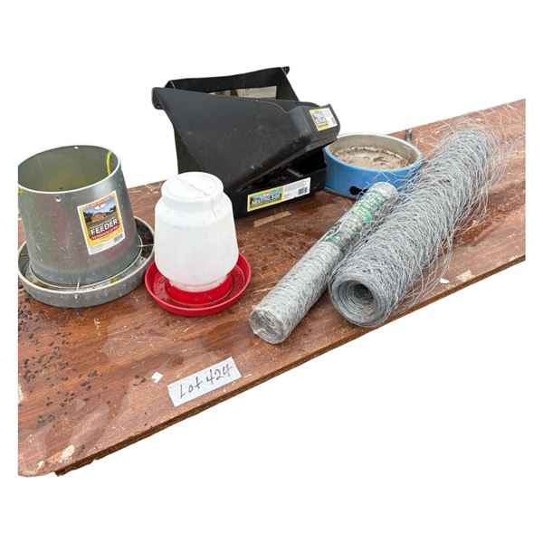 Lot of Poultry Equipment