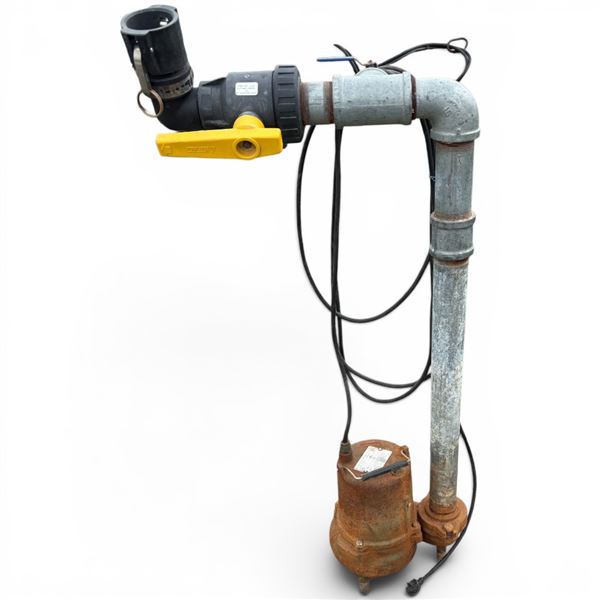 Sewer Pump and Pipe