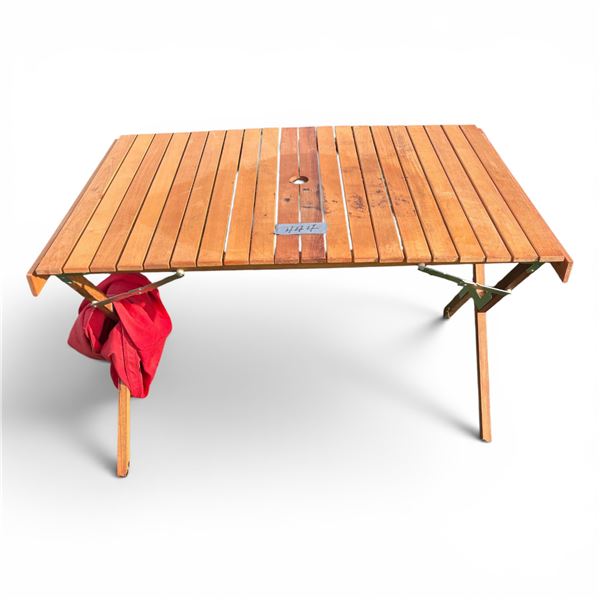 Fold-Up Cedar Table