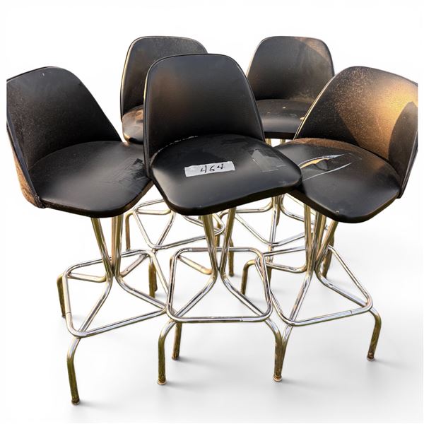 5 Black Bar Stools