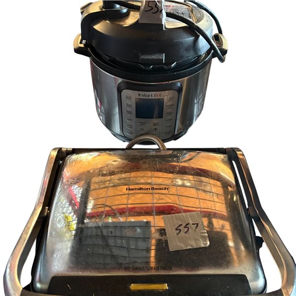 Hamilton Beach Griddle and Instant Pot