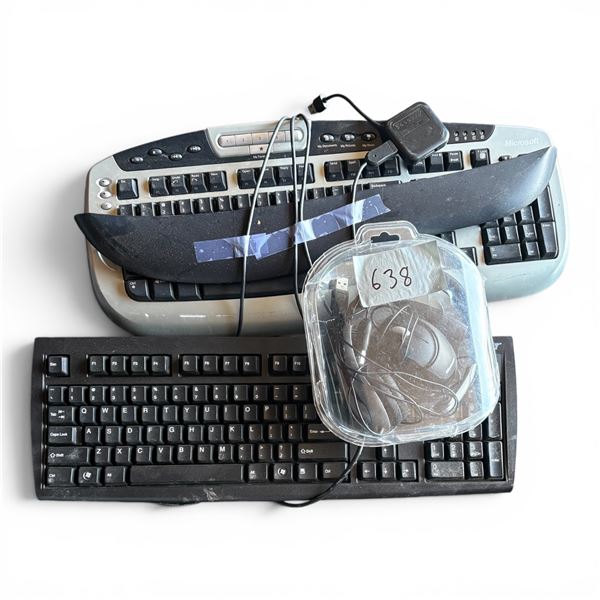 2 Keyboards c/w Mouse and Headset