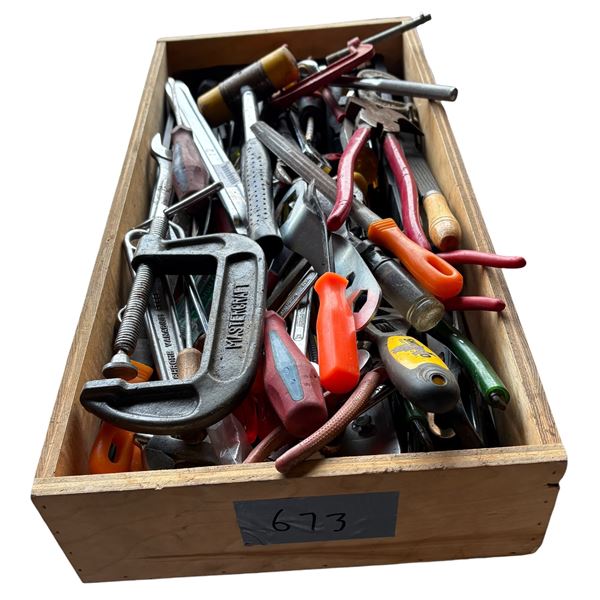 Large Box of Assorted Tools