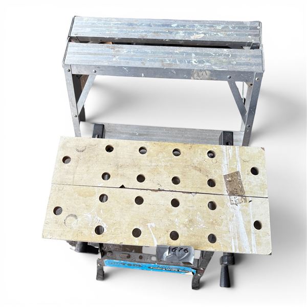 Workbench c/w Two-Step Ladder