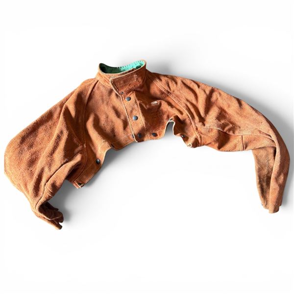 XXL Leather Welding Split Coat