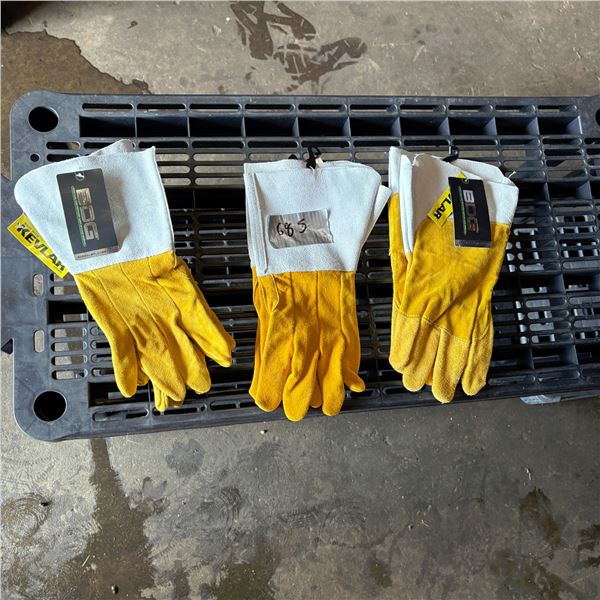 3 Pairs of NEW Moose Hide Welding Gloves Size L