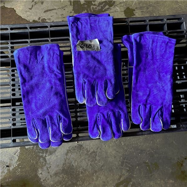 4 NEW Pairs Welding Gloves