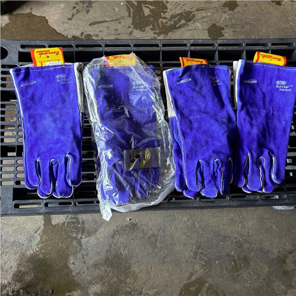 4 NEW Pairs Welding Gloves